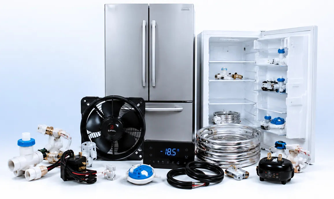 Refrigeration spare parts for domestic and commercial fridges