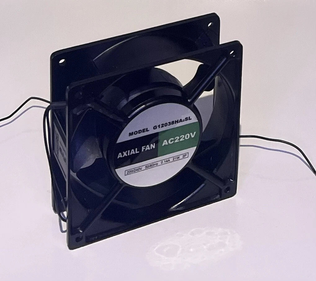 Axial Fan AC220V MODEL G12038HA2SL 200/240V 50/60HZ 0.14A 21W 2P - Fast Fridgespares