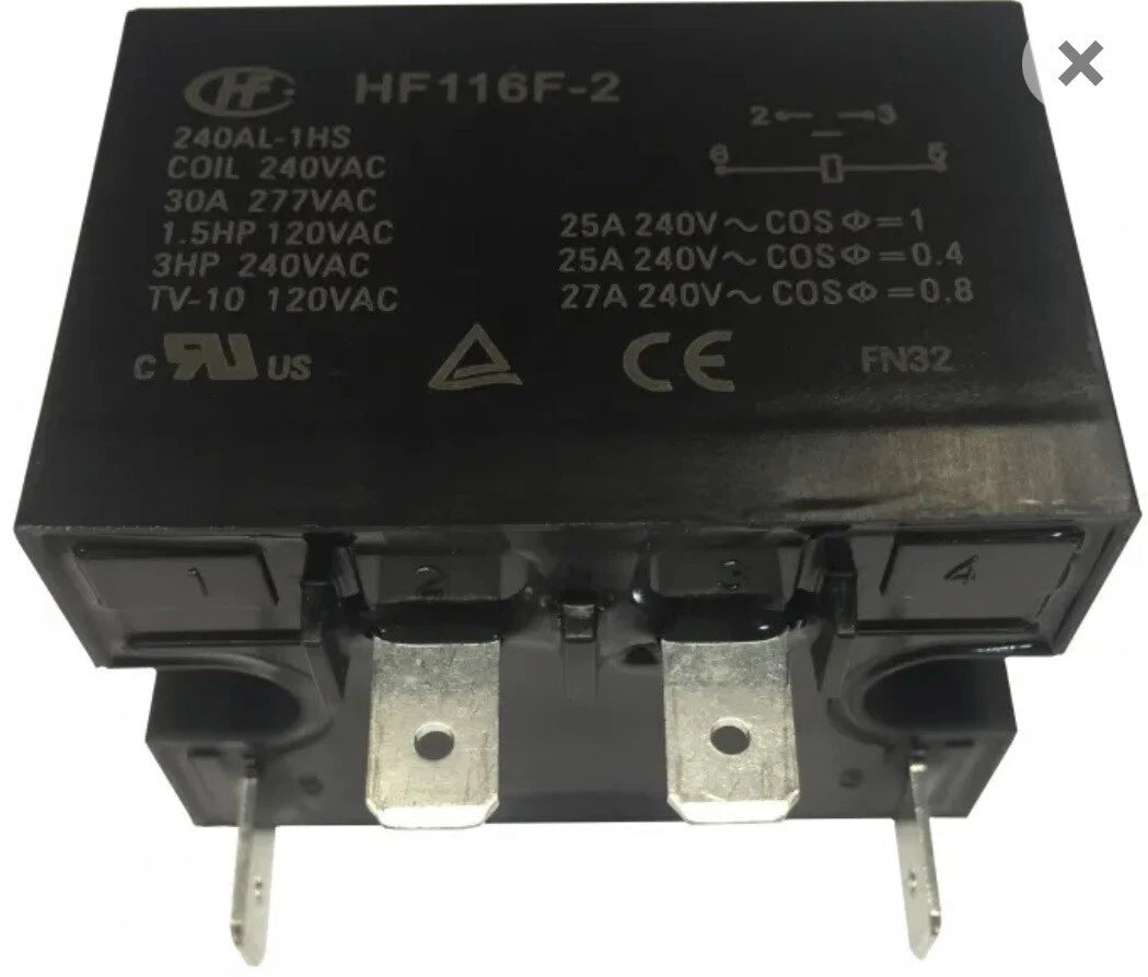 BACKUP RELAY 30A 3HP 240V COIL SUITS DIGITAL DEFROST CONTROLS - Fast Fridgespares