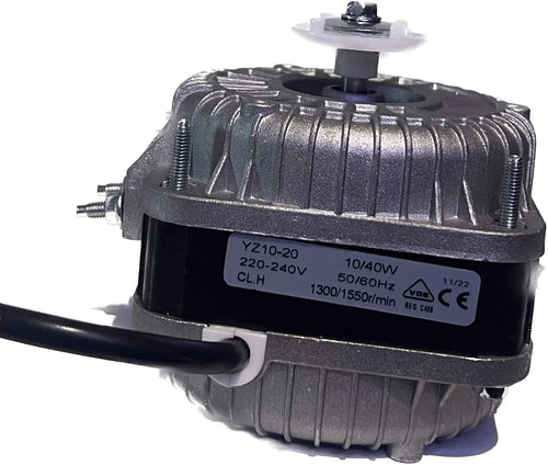 Commercial Refrigeration Condenser Fan Motor 10W 1300/1550RPM CL. H - Fast Fridgespares