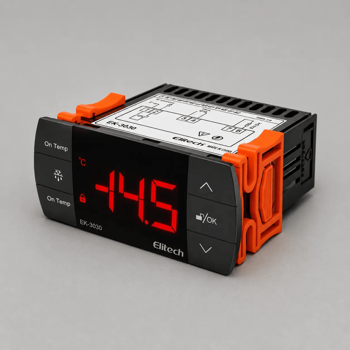 TEMPERATURE CONTROLLER DIGITAL DISPLAY EK-3030 LOW TEMP & MEDIUM TEMP, COOLROOM - Fast Fridgespares